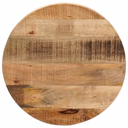 vidaXL Dessus de table Ø 40x3,8 cm rond bois massif de manguier brut