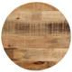 vidaXL Dessus de table Ø 50x2,5 cm rond bois massif de manguier brut