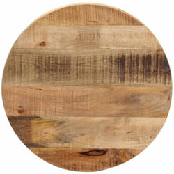 vidaXL Dessus de table Ø 60x2,5 cm rond bois massif de manguier brut