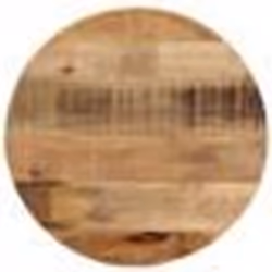 vidaXL Dessus de table Ø 60x3,8 cm rond bois massif de manguier brut