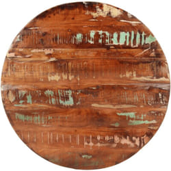 Dessus de table Ø 90x2,5 cm rond bois massif de récupération