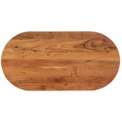 Dessus de table 80x40x2,5 cm ovale bois massif d'acacia vidaXL