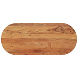 Dessus de table 100x40x2,5 cm ovale bois massif d'acacia Vidaxl