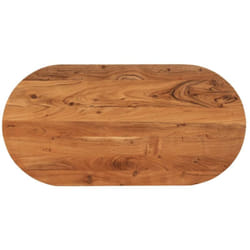 Dessus de table 120x60x3,8 cm ovale bois massif d'acacia vidaXL