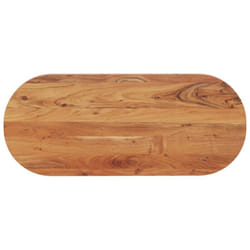 Dessus de table 140x60x3,8 cm ovale bois massif d'acacia vidaXL