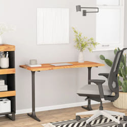 Dessus de bureau 120x50x2,5 cm rectangulaire bois massif acacia Vidaxl
