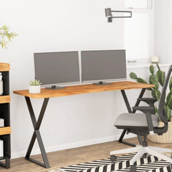 vidaXL Dessus de bureau 160x50x25 cm rectangulaire bois massif acacia 370168