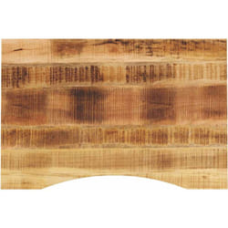 Dessus de bureau avec courbe 90x50x2,5 cm manguier massif brut Vidaxl