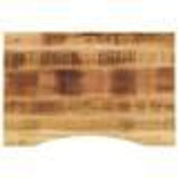 vidaXL Dessus de bureau avec courbe 100x50x2,5 cm manguier massif brut