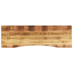 Dessus de bureau avec courbe 160x50x2,5 cm manguier massif brut Vidaxl