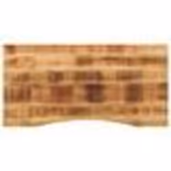 vidaXL Dessus de bureau avec courbe 120x60x2,5 cm manguier massif brut