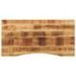 vidaXL Dessus de bureau avec courbe 120x60x2,5 cm manguier massif brut