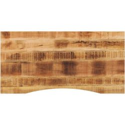 Dessus de bureau avec courbe 140x60x2,5 cm manguier massif brut Vidaxl
