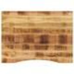 vidaXL Dessus de bureau avec courbe 110x80x2,5 cm manguier massif brut
