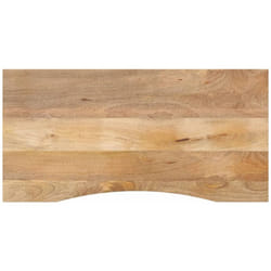 Dessus de bureau avec courbe 110x50x2,5 cm manguier massif brut vidaXL