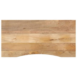 Vidaxl - Dessus de bureau avec courbe 120x50x2,5 cm manguier massif brut