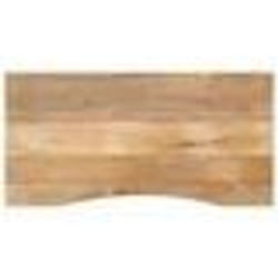 vidaXL Dessus de bureau avec courbe 140x50x2,5 cm manguier massif brut