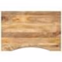 vidaXL Dessus de bureau avec courbe 90x60x2,5 cm manguier massif brut