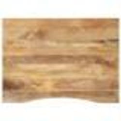 vidaXL Dessus de bureau avec courbe 100x80x2,5 cm manguier massif brut