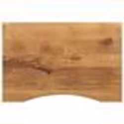 vidaXL Dessus de bureau avec courbe 80x50x2,5 cm manguier massif brut
