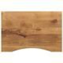 vidaXL Dessus de bureau avec courbe 80x50x2,5 cm manguier massif brut