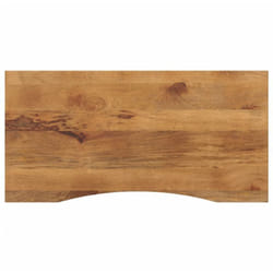 Vidaxl - Dessus de bureau avec courbe 110x50x2,5 cm manguier massif brut