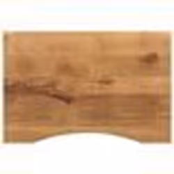 vidaXL Dessus de bureau avec courbe 90x60x2,5 cm manguier massif brut