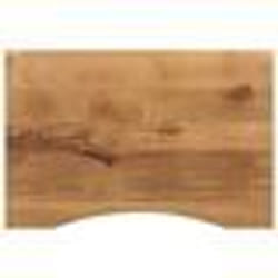 vidaXL Dessus de bureau avec courbe 90x60x2,5 cm manguier massif brut