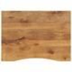 vidaXL Dessus de bureau avec courbe 100x80x2,5 cm manguier massif brut