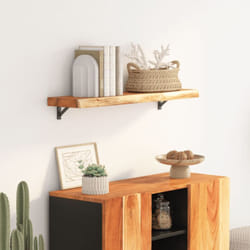 Tagère murale rectangulaire massif acacia bordure assortie Vidaxl