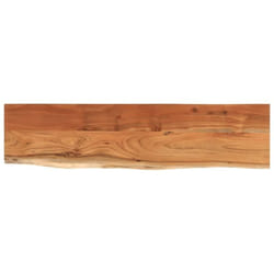 vidaXL Étagère murale rectangulaire massif acacia bordure assortie