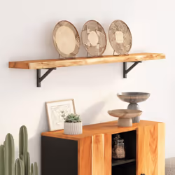 Vous avez besoin de plus d'options de rangement mais vous n'avez pas d'espace libre ? Cette étagère murale en bois est la sol ...