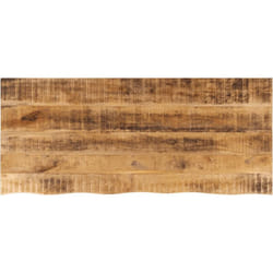 Dessus de table 140x60x2,5cm bord vif bois massif manguier brut vidaXL