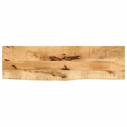 vidaXL Dessus de table 110x40x38 cm bord vivant bois massif manguier dessus de table en bois dessus de table dappoint 370397