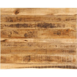 Dessus de table 90x80x3,8 cm bord vif bois massif manguier brut Vidaxl