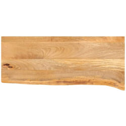 vidaXL Dessus de table à bord vivant 90x20x2,5 cm bois massif manguier