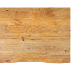 Dessus De Table À Bord Vivant 90x80x3,8 Cm Bois Massif Manguier Vidaxl