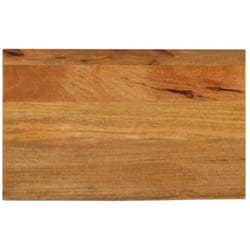 Dessus de table à bord vivant 40x30x2,5 cm bois massif manguier Vidaxl