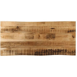 Dessus de table bord vivant 100x40x2,5 cm bois de manguier brut - Vidaxl