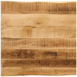 Dessus De Table Bord Vivant 80x80x3,8 Cm Bois De Manguier Brut Vidaxl