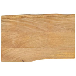Dessus de table 70x40x2,5 cm bord vivant bois massif manguier Vidaxl