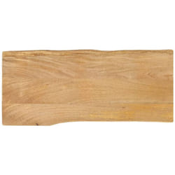 Dessus de table 80x40x2,5 cm bord vivant bois massif manguier Vidaxl