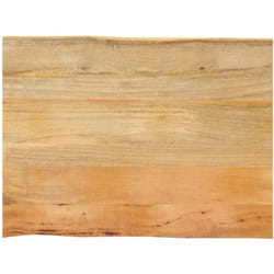 Dessus de table 70x60x2,5 cm bord vivant bois massif manguier Vidaxl