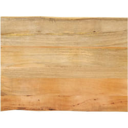 Dessus de table 90x60x2,5 cm bord vivant bois massif manguier Vidaxl