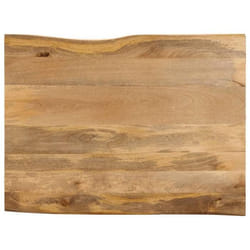 vidaXL Dessus de table 110x80x25 cm bord vivant bois massif manguier dessus de table en bois dessus de table dappoint 370725