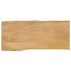 Dessus de table 100x40x3,8 cm bord vivant bois massif manguier Vidaxl