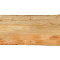 Dessus de table 110x60x3,8 cm bord vivant bois massif manguier vidaXL