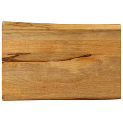Dessus de table 50x40x2,5 cm bord vivant bois massif manguier Vidaxl