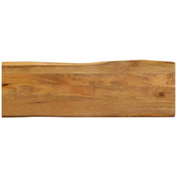 Dessus de table 120x40x2,5 cm bord vivant bois massif manguier Vidaxl