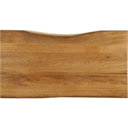 Dessus de table 120x60x2,5 cm bord vivant bois massif manguier Vidaxl